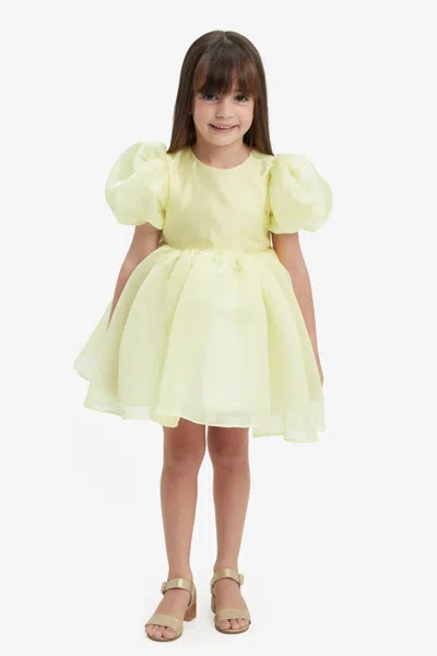 Bardot Junior Kids' Girls Juliet Organza Mini Dress In Sunshine