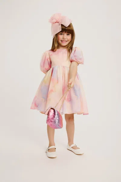 Bardot Junior Kids' Girls Juliet Tie Dye Mini Dress In Pink