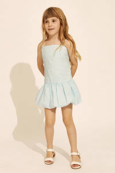 Bardot Junior Kids' Girls June Poplin Dress In Aqua