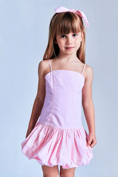 Bardot Junior Kids' Girls June Poplin Dress In Bliss Pink