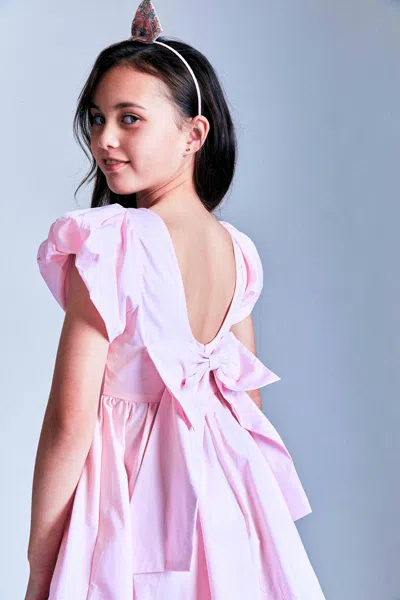 Bardot Junior Kids' Girls Lanai Poplin Dress In Bliss Pink