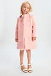 Bardot Junior Girls Leah Wool Coat In Pink