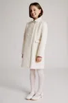 Bardot Junior Girls Leah Wool Coat In White