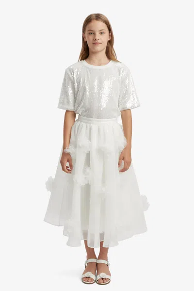 Bardot Junior Kids' Girls Lenny Floral Skirt In Ivory