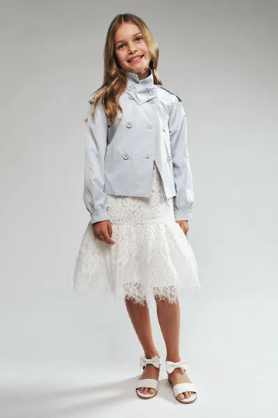 Bardot Junior Kids' Girls Lera Double Breasted Jacket In Blue