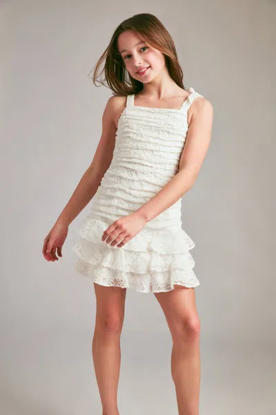 Bardot Junior Kids' Girls Lia Lace Dress In White