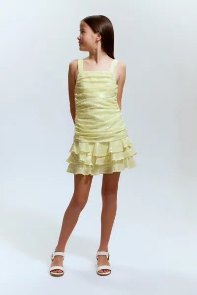Bardot Junior Kids' Girls Lia Sequin Dress In Green
