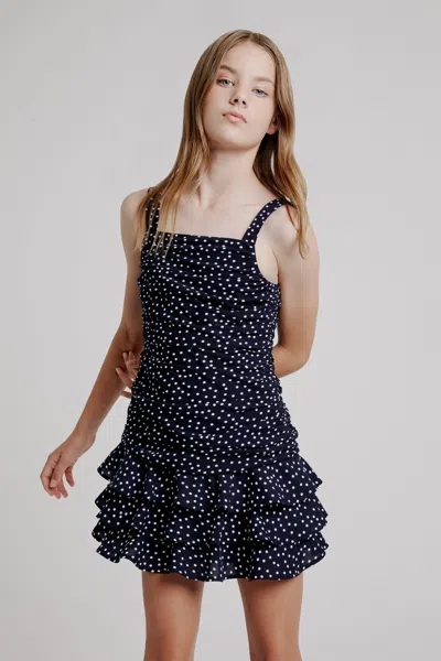 Bardot Junior Kids' Girls Lia Spot Dress In Blue