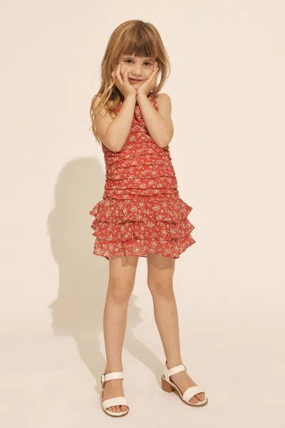 Bardot Junior Kids' Girls Lolita Floral Dress In Red Dit Fl