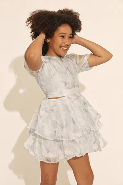 Bardot Junior Kids' Girls Lucia Mini Dress In Blue Ink