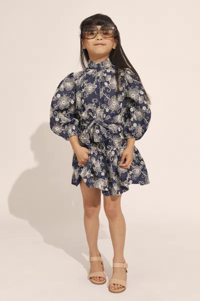 Bardot Junior Kids' Girls Macey Mini Shirt Dress In Blue