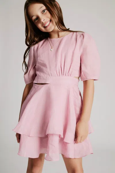 Bardot Junior Kids' Girls Maia Mini Dress In Petal Pink