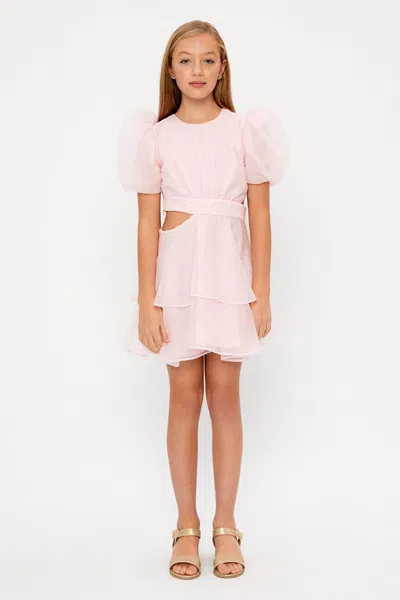 Bardot Junior Kids' Girls Maia Organza Mini Dress In Bliss Pink