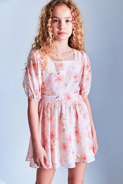 Bardot Junior Kids' Girls Margo Floral Mini Dress In Pink Flora