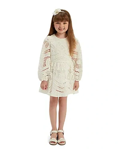 Bardot Junior Girls' Margot Crocheted Lace Mini Dress - Little Kid, Big Kid In Orchid White