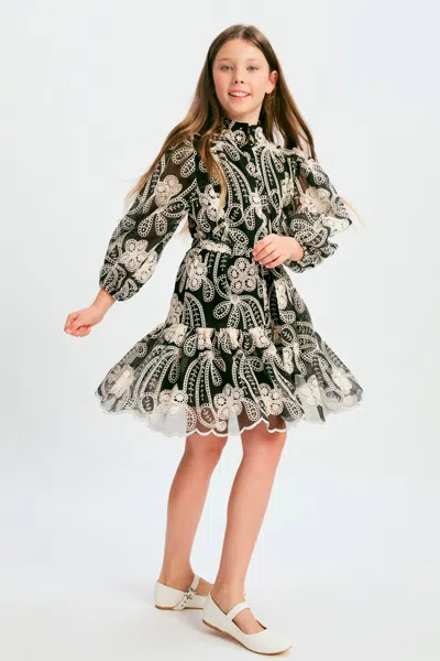 Bardot Junior Kids' Girls Maya Mini Shirt Dress In Black