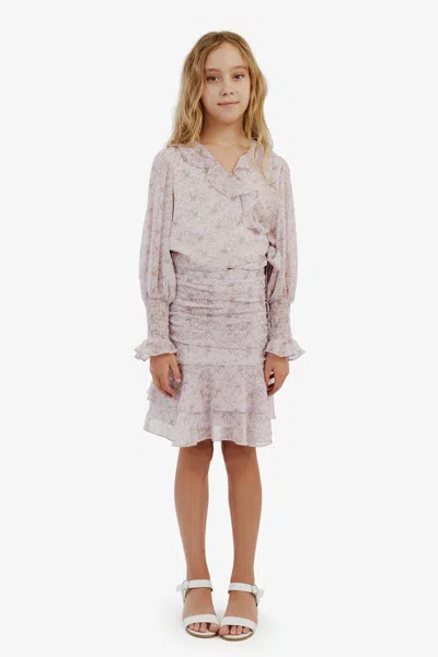 Bardot Junior Kids' Girls Mimi Ditsy Skirt In Lilac Dtsy