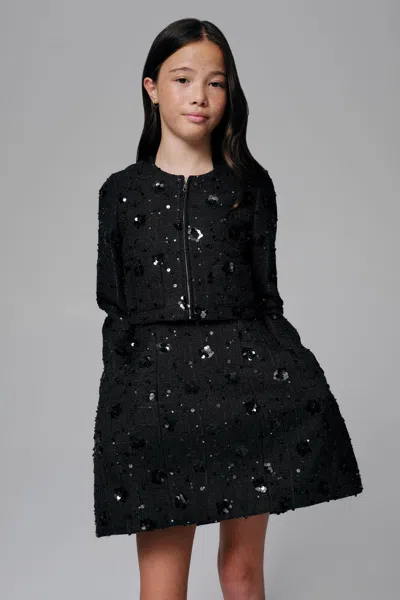Bardot Junior Kids' Girls Nevelle Boucle Jacket In Black