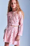Bardot Junior Girls Noah Sequin Jacket In Pink Icing