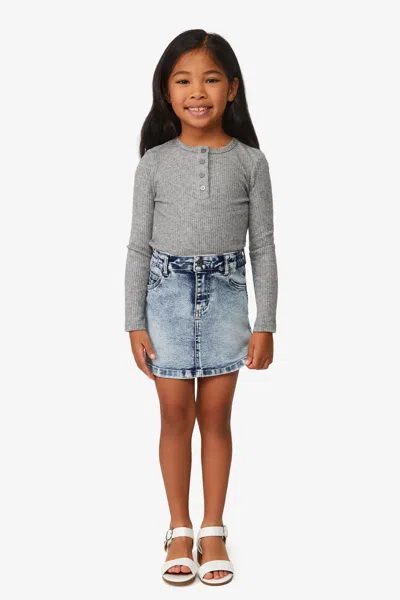 Bardot Junior Kids' Girls Nori Mini Denim Skirt In Gray