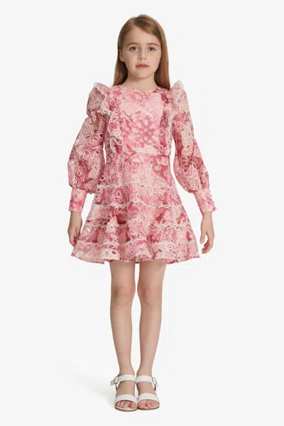 Bardot Junior Kids' Girls Odette Mini Dress In Pink Gardn