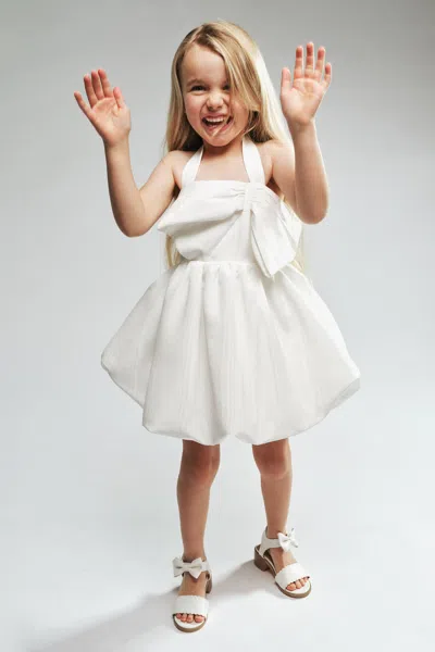 Bardot Junior Kids' Girls Ophelia Bubble Mini Dress In White
