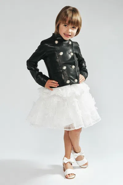 Bardot Junior Kids' Girls Paris Faux Leather Jacket In Black