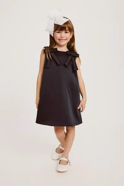 Bardot Junior Kids' Girls Paz Bow Mini Dress In Black