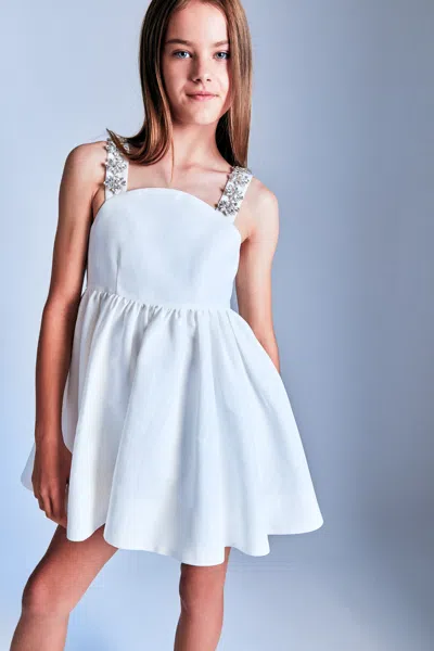 Bardot Junior Kids' Girls Peyton Mini Dress In Orchid Wht