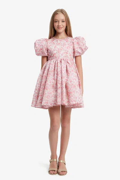 Bardot Junior Kids' Girls Posy Poof Mini Dress In Pink