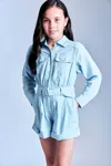 Bardot Junior Girls Raphaela Playsuit In Bijou Blue