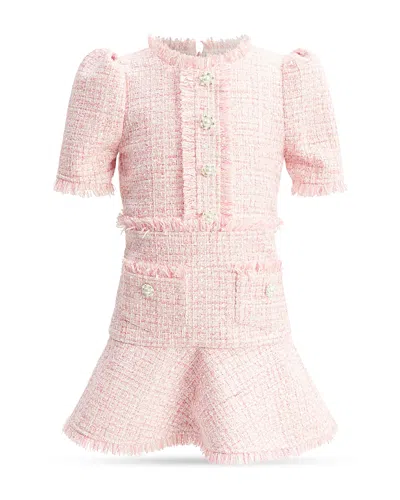 Bardot Junior Girls' Ruby Boucle Dress - Little Kid, Big Kid In Pink Icing
