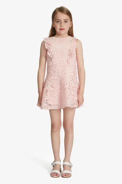Bardot Junior Kids' Girls Sadie Lace Dress In Blush Pink