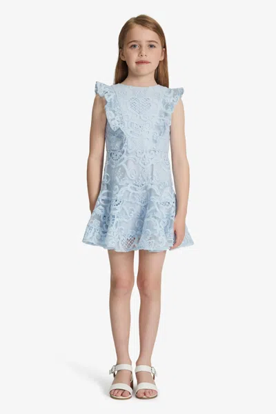 Bardot Junior Kids' Girls Sadie Lace Dress In Sky Blue