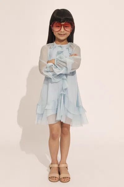 Bardot Junior Kids' Girls Sarita Mini Dress In Soft Blue