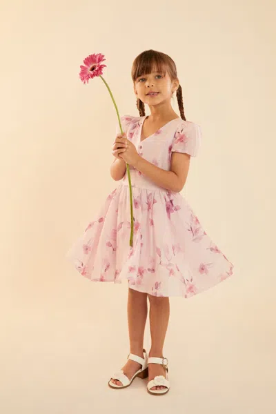 Bardot Junior Kids' Girls Sirena Mini Dress In Lilac Flor
