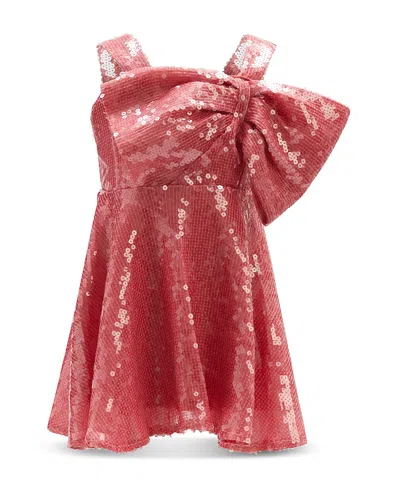Bardot Junior Girls' Stefania Sequin Bow Dress - Little Kid, Big Kid In Cloud Pink