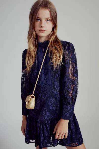 Bardot Junior Kids' Girls Talina Lace Dress In Midnight