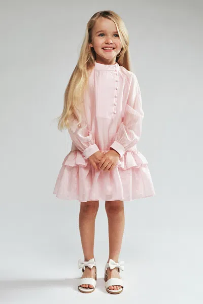 Bardot Junior Kids' Girls Thea Babydoll Dress In Pink