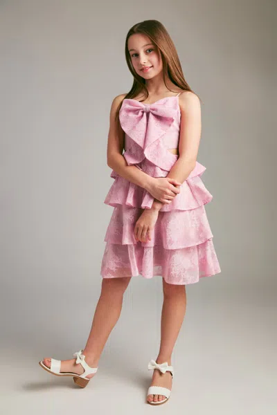 Bardot Junior Kids' Girls Tulip Lace Midi Dress In Pink