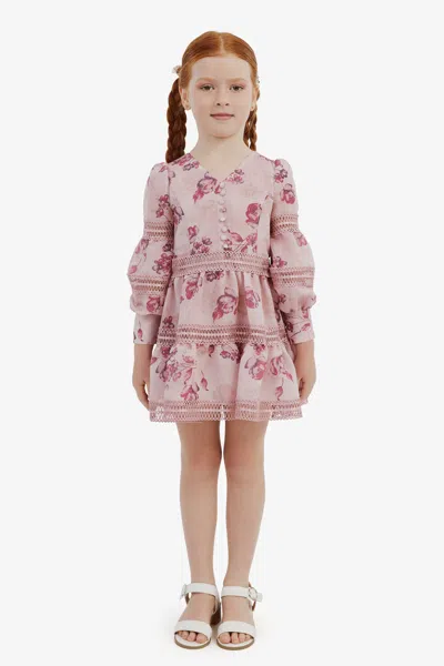Bardot Junior Kids' Girls Venice Floral Mini Dress In Pink Flora