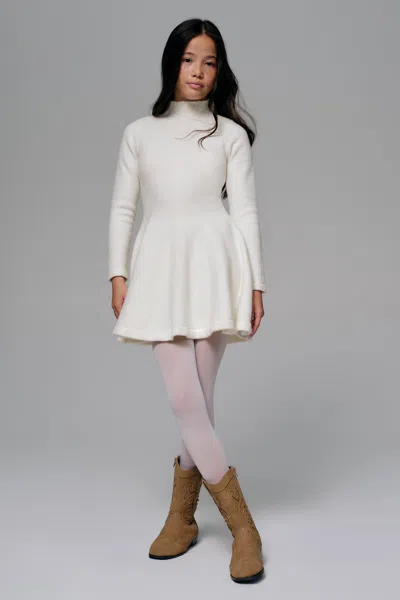 Bardot Junior Kids' Girls Veria Mini Knit Dress In White