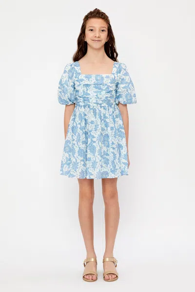 Bardot Junior Kids' Girls Vivien Floral Mini Dress In Blue