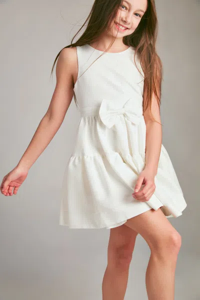 Bardot Junior Kids' Girls Zaida Mini Bow Dress In White