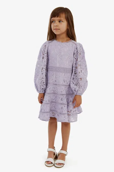 Bardot Junior Kids' Girls Zandie Lace Dress In Violet