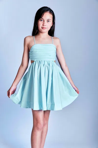 Bardot Junior Kids' Girls Zarela Poplin Dress In Aqua