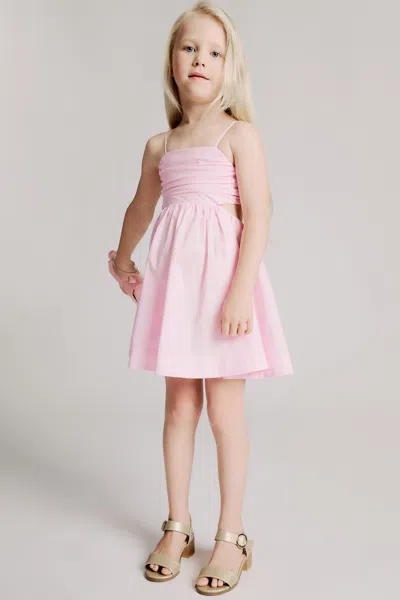Bardot Junior Kids' Girls Zarela Poplin Dress In Bliss Pink