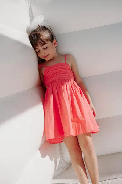 Bardot Junior Kids' Girls Zarela Poplin Dress In Melon