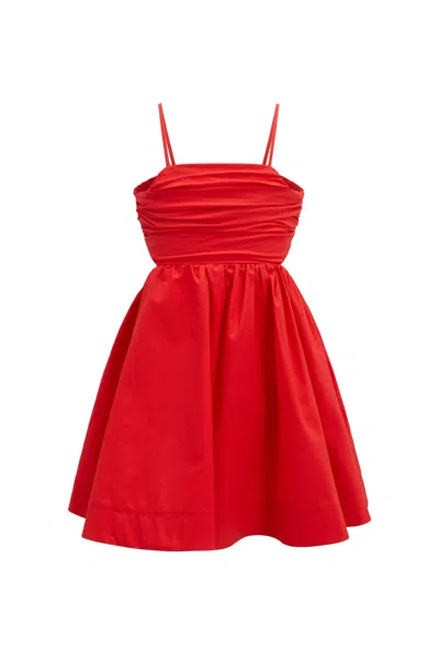 Bardot Junior Kids' Girls Zarela Poplin Dress In Poppy Red
