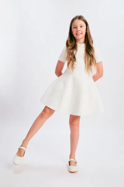 Bardot Junior Kids' Girls Zephyra Mini Dress In Orchid Wht
